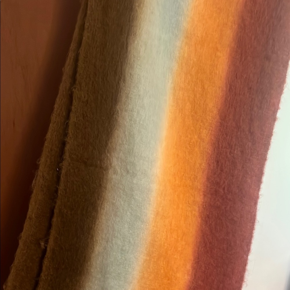 Anthropologie Fuzzy Brown Scarf